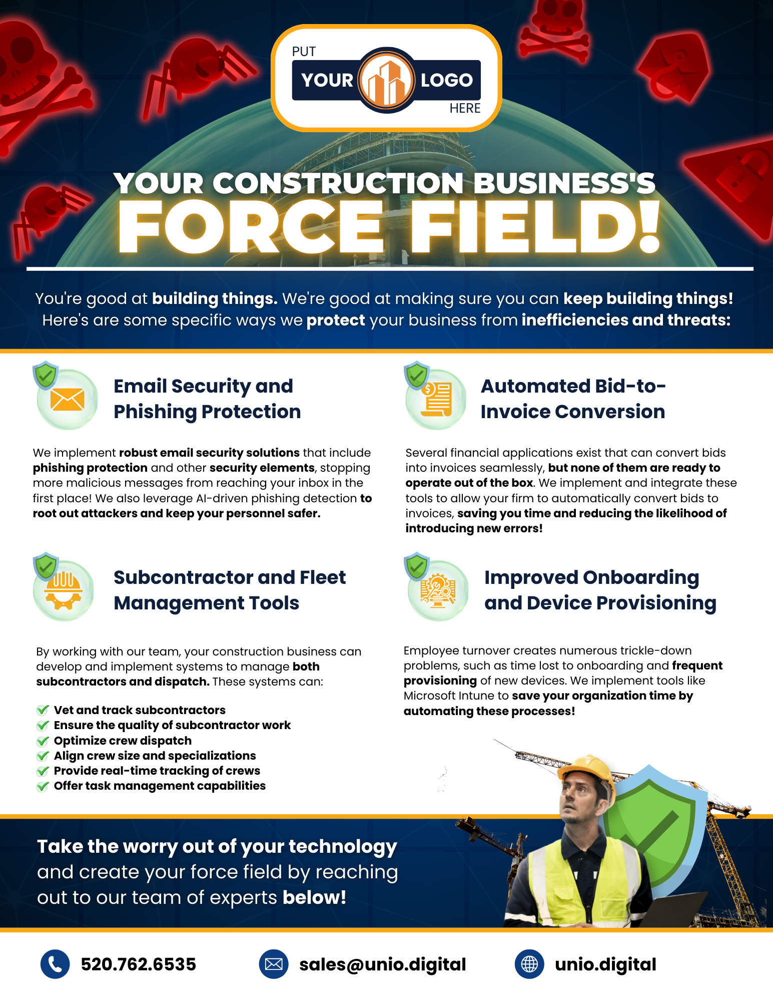 Construction cybersecurity force field checklist for protecting your business