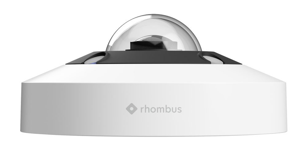 Rhombus R360S 12MP 360-degree fisheye camera, top view