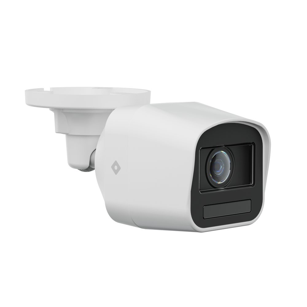 Rhombus R520 mini bullet camera, three-quarter angle product view