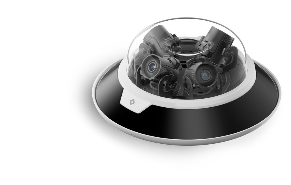 Rhombus R600 multi-sensor 360-degree dome camera, angled view